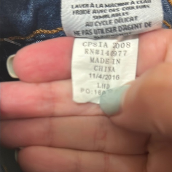 Hudson Jeans Collin Skinny Girls Blue Tapered Denim Bottoms Slim Vintage - Picture 8 of 13